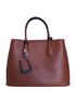 Cuir Double Bicolour Tote, back view
